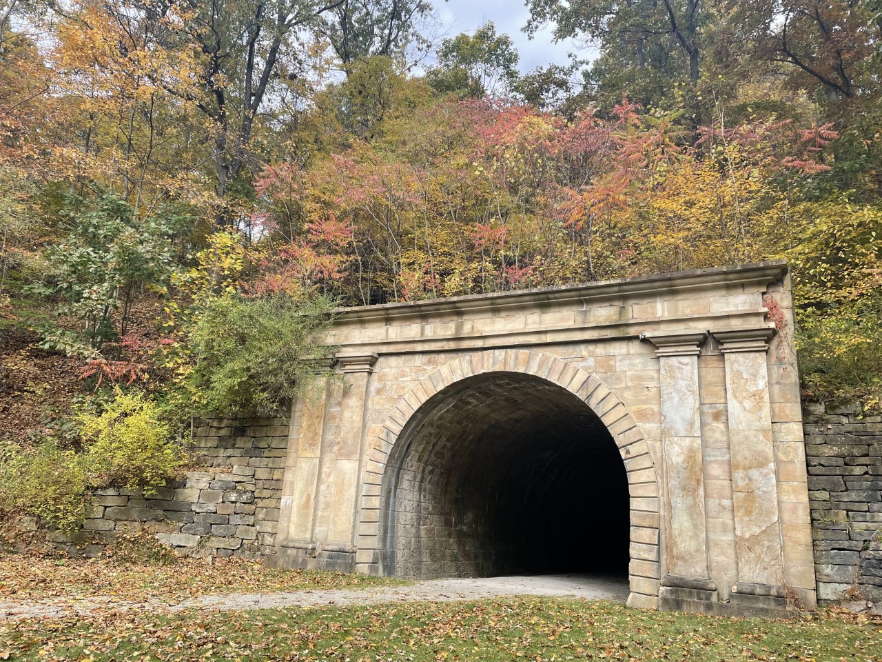 Railroad tunnel and trail