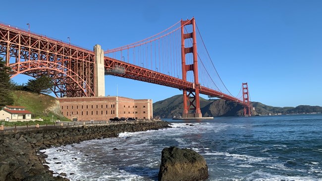Fort Point with bridge in background