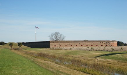 Exterior of the fort (south wall)