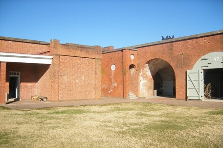 Present view of northwest bastion and stairwell