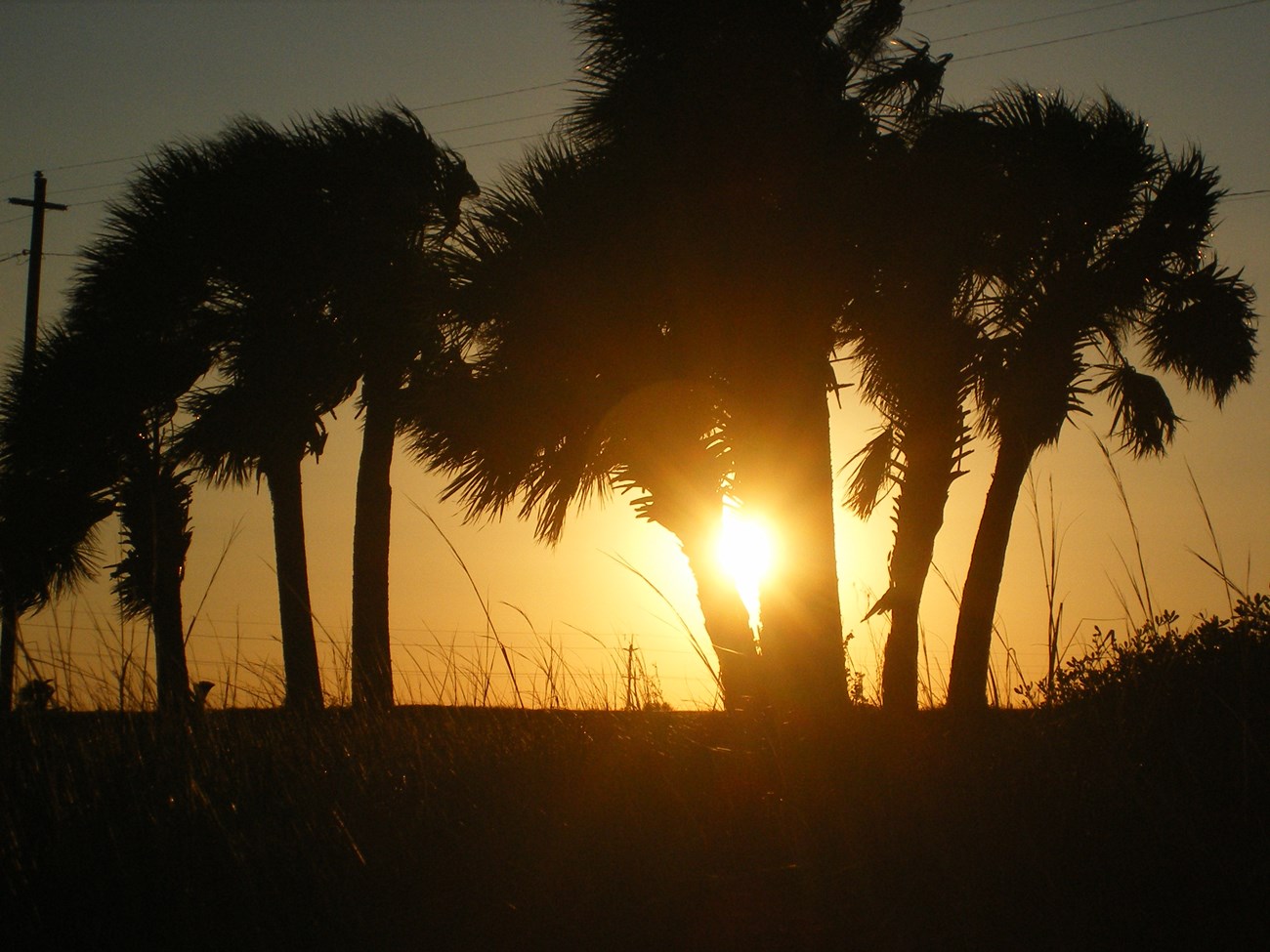 Sunset over Cockspur Island