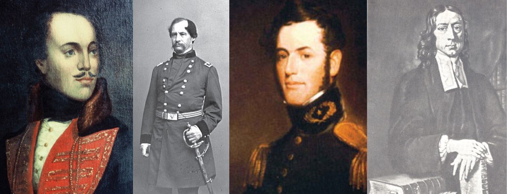 Casimir Pulaski, David Hunter, Robert E. Lee, John Wesley Casimir Pulaski, David Hunter, Robert E. Lee, John Wesley