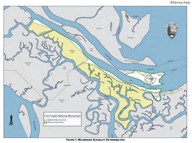 Screeshot of Fort Pulaski Wildlife Eligibility Determination from the FOPU GMP and EIS