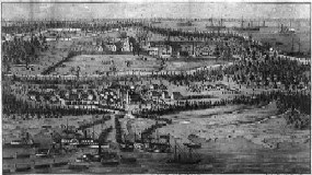The Burnside Expedition ladning on Roanoke Island.