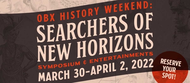 Banner for OBX History Weekend 2022 event.