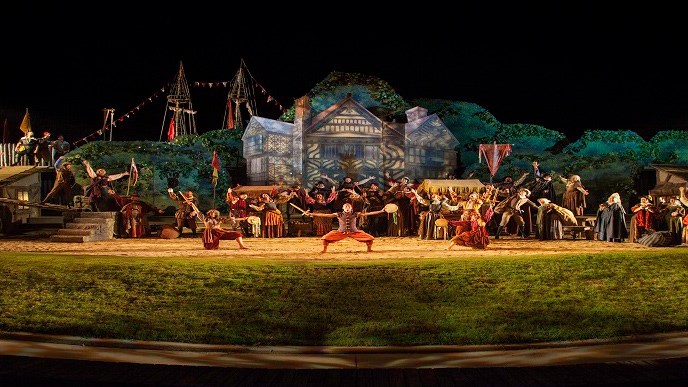 A scene from the performance. A scene from the performance.