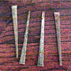 Square nails like those used in 19th century