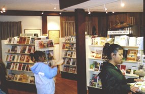 Visitors in bookstore at Fort Scott NHS Visitors in bookstore at Fort Scott NHS