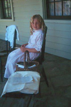 Child doing Laundry