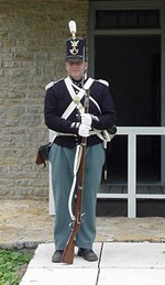Guard in front of Guardhouse