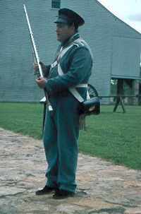 Infantry soldier with accoutrements Infantry soldier with accoutrements