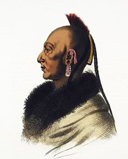Le_Soldat_Du_Chene.jpg Native American Man with one thin line of hair