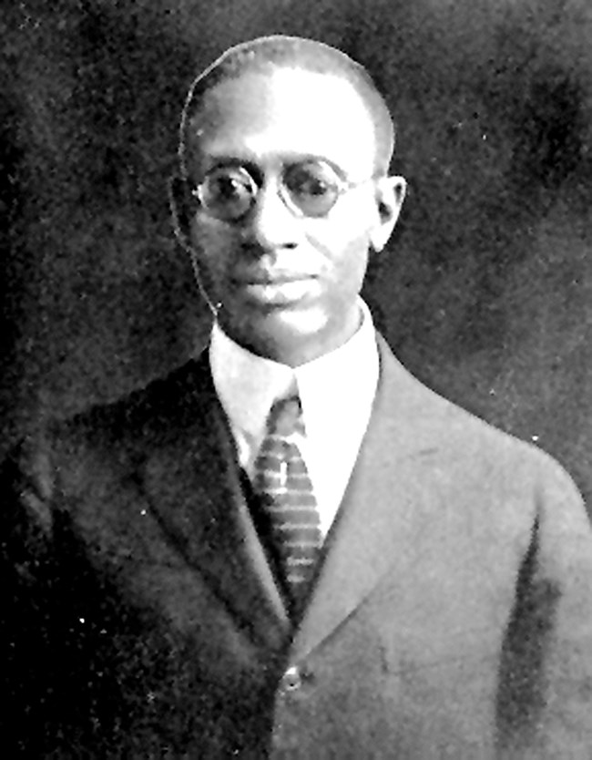 black man in suit