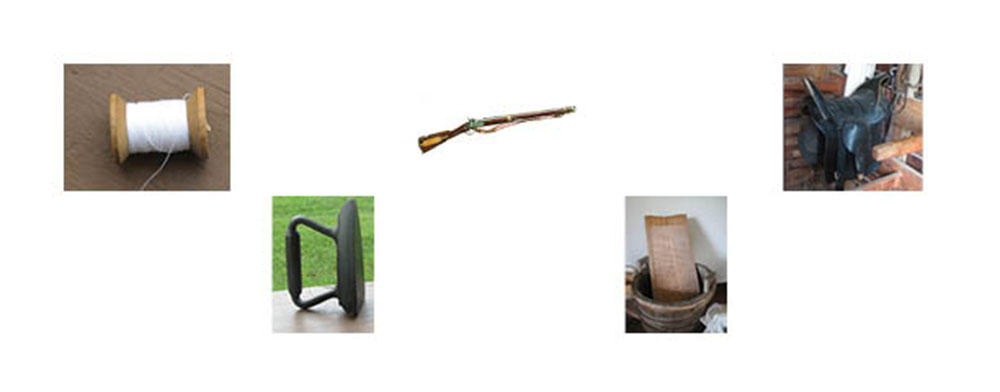 Thread, Iron, Gun, Bucket, Saddle