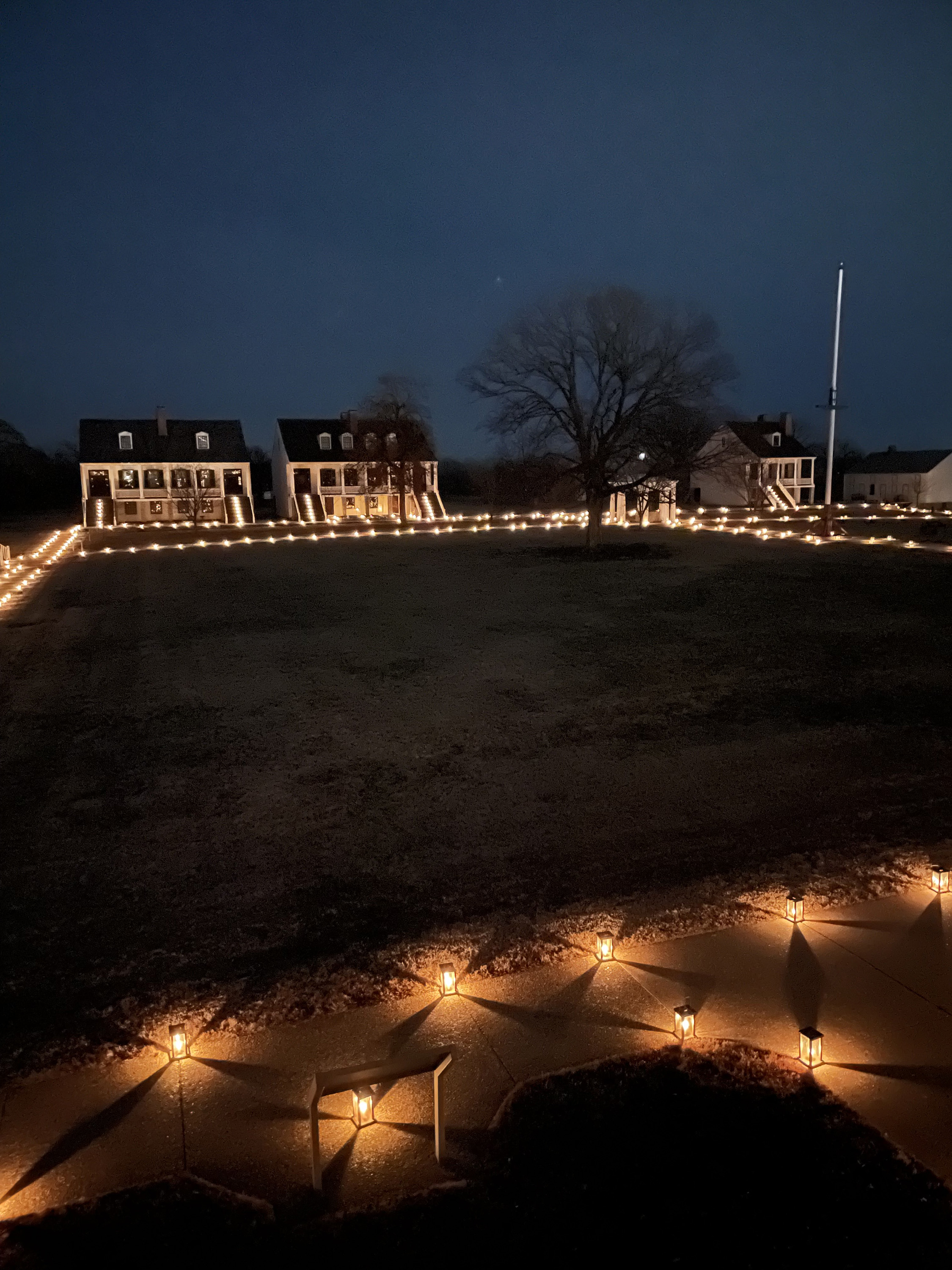 View of Parade Ground with 1000 candle lanterns View of Parade Ground with 1000 candle lanterns