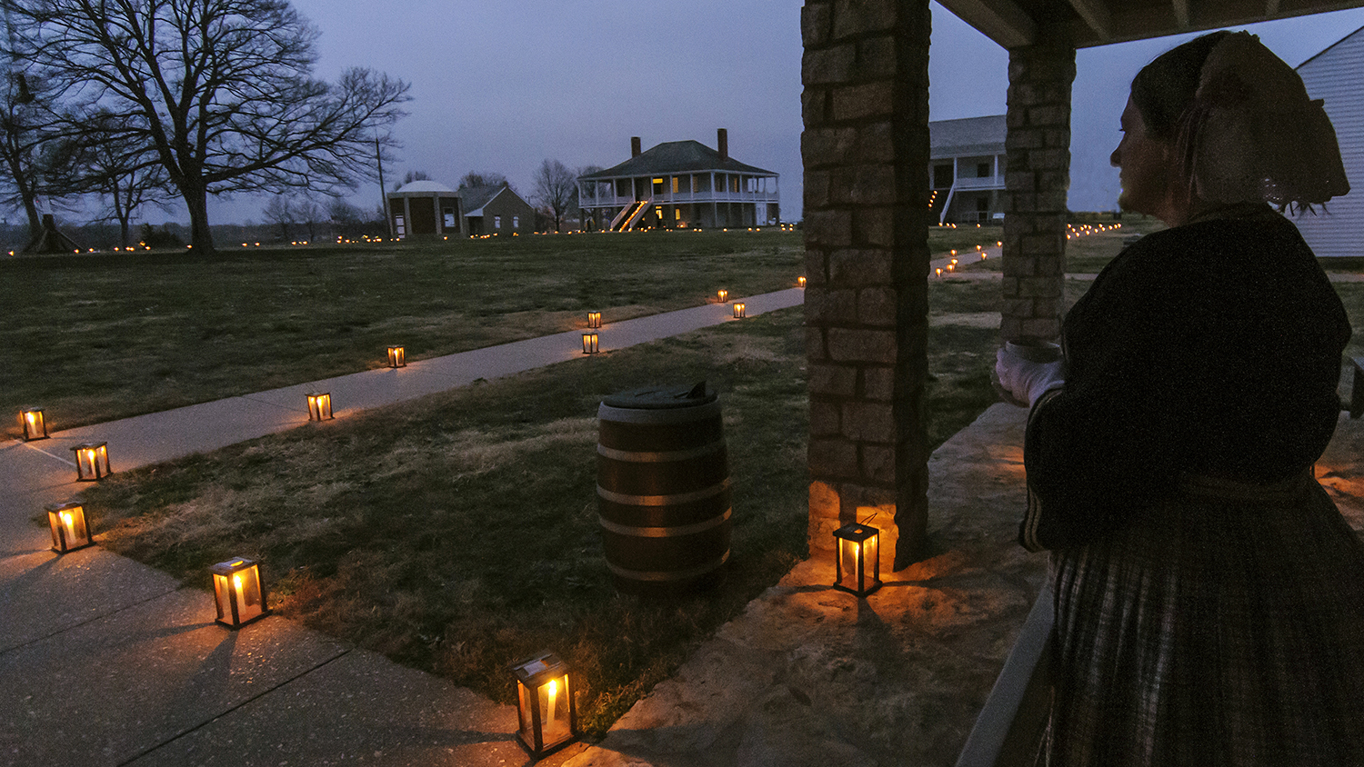 Looking out at Candle Lanterns