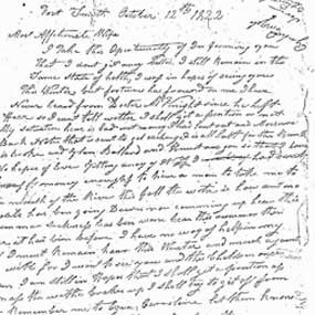 detail of handwritten letter from Kramer to his wife detail of handwritten letter from Kramer to his wife