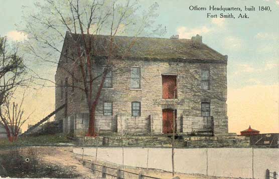 Commissary building as seen from the south