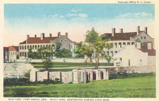 view of fort with stone walls and buildings