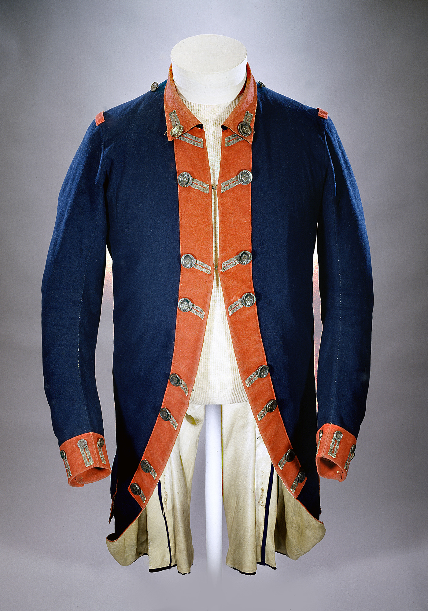 A typical looking Continental uniform jacket. It has gold edging along the button holes and cuffs.