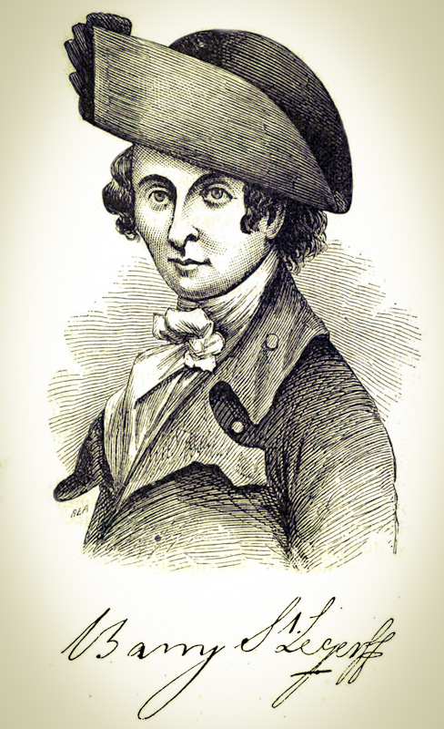 An old sketch of a young, sharp looking man, with a distinct nose,  wearing a cocked hat. 
