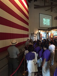 Students watch Rangers talk about U.S. Flag Students watch Rangers talk about U.S. Flag