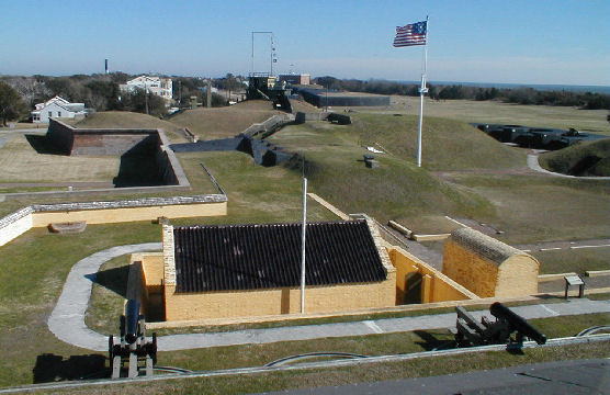 Fort Moultrie National Historical Site on Sullivan's Island in SC