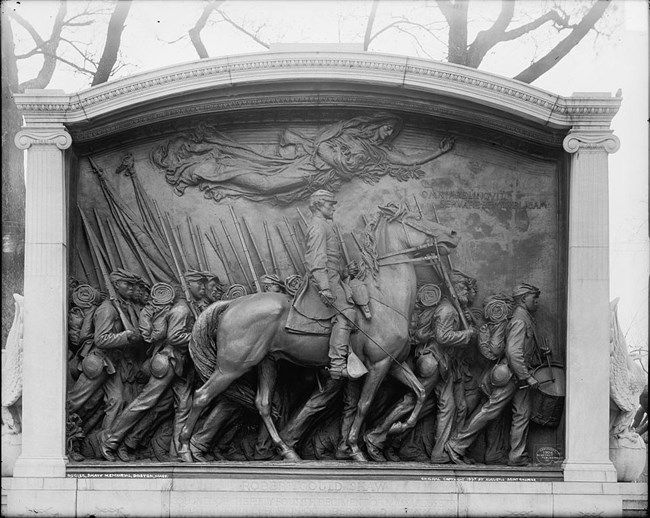 Photograph of Augustus St. Gauden's Shaw Memorial
