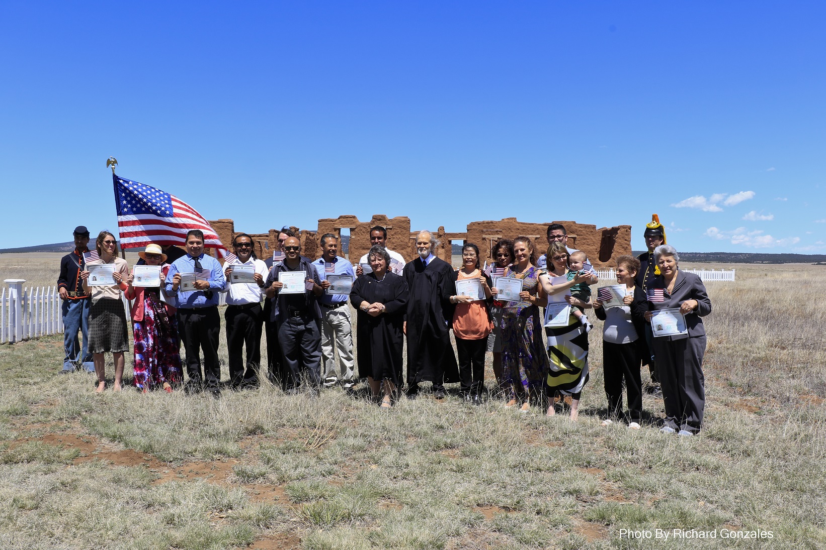 Newest citizens celebrating at Fort Union