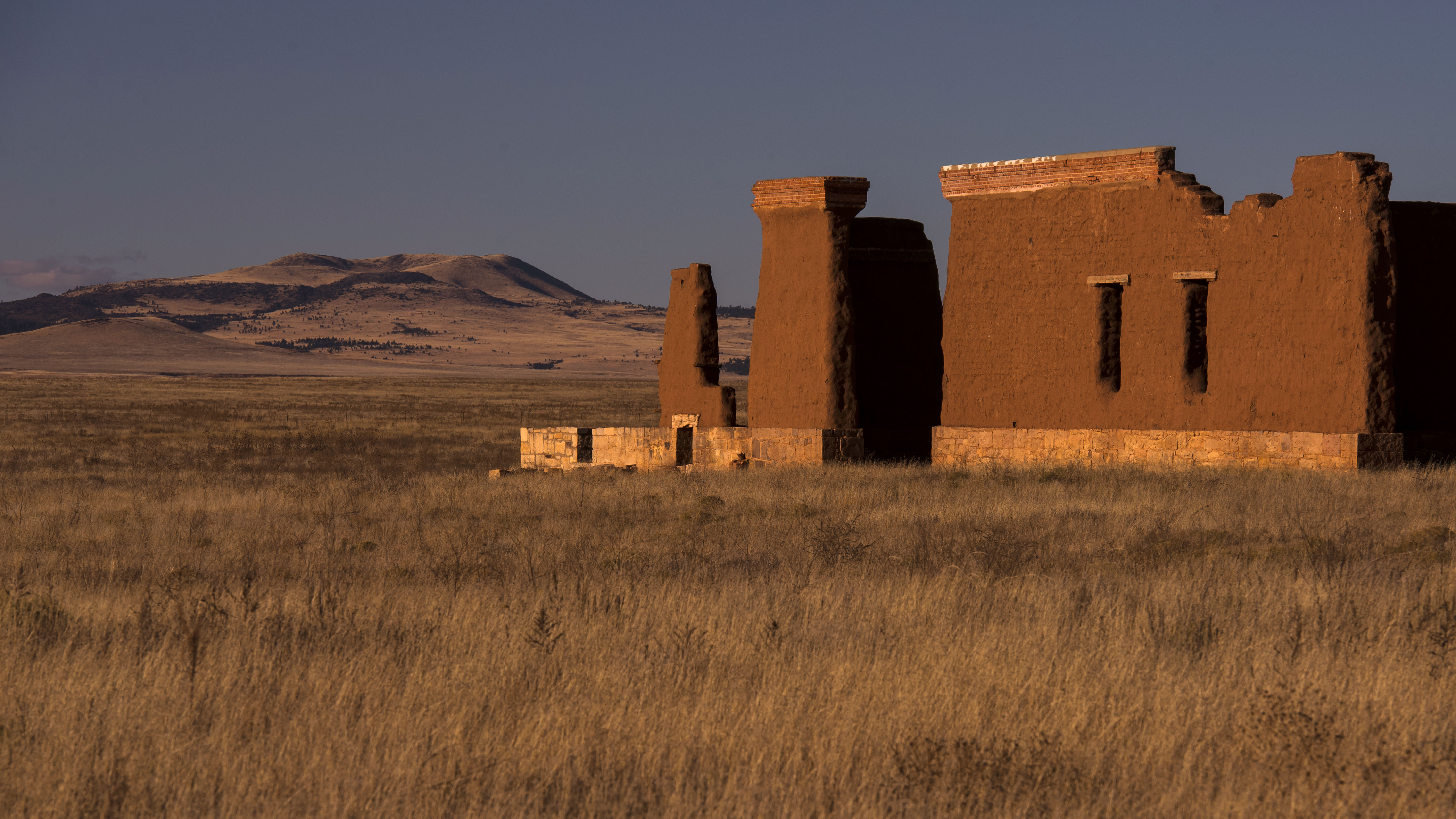 Supply depot with Cerro Pelon in background