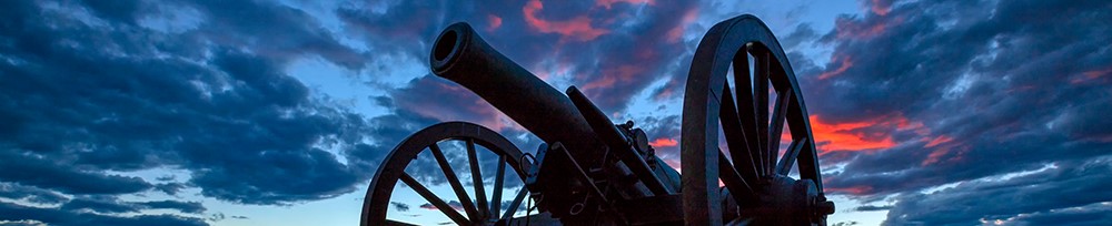 cannon silhouette at fort union