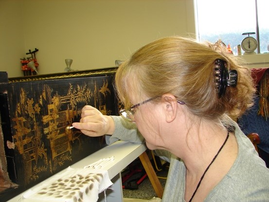 MPF Conservation conservator at work