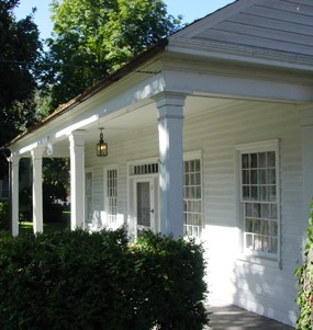 Image of the front porch of the Barclay House