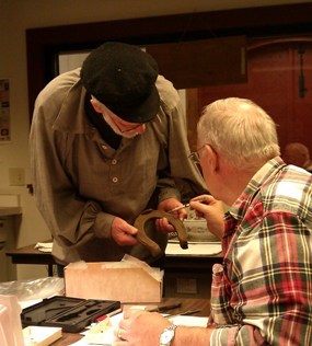 Archaeology volunteers at work