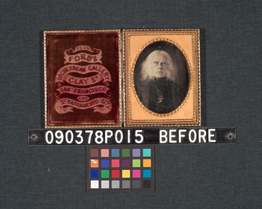 McLoughlin daguerreotype before conservation