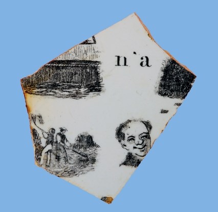 French plate with rebus design