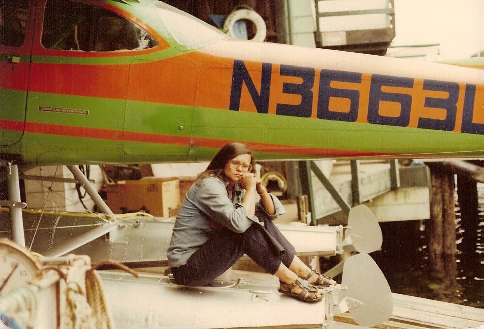 Pilot Lois Thadei in 1977