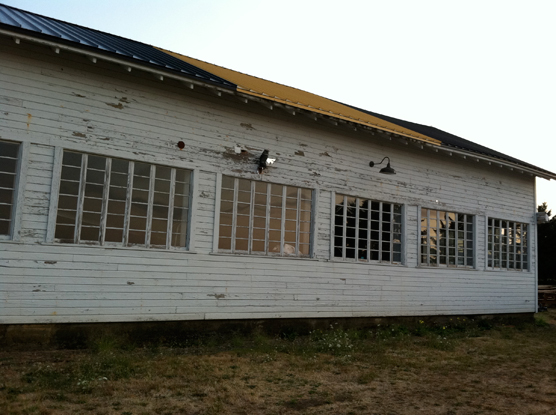 Historic Hangar prior to rehabilitation