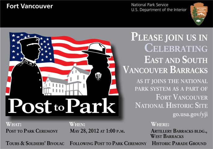 Image of the postcard announcing the Post to Park special event.