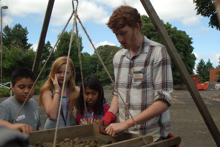 Youth at field school
