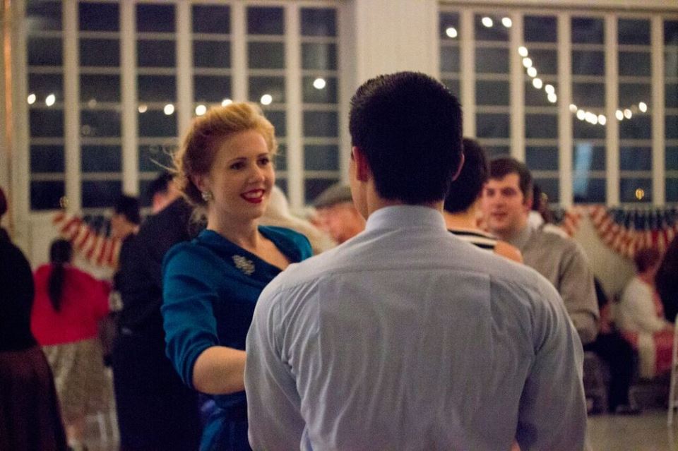 Couple dancing at Sweetheart dance