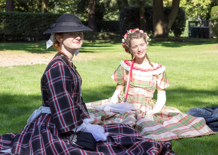 Costumed volunteers at Summer's End Promenade