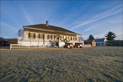 Chief Factor's House in winter