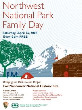 NW National Parks Family Day poster NW National Parks Family Day poster