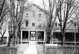 Entrance to hospital during World War II