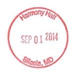Harmony Hall Passport Stamp