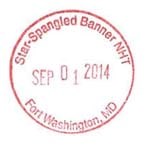 Star Spangled Banner National Historic Trail Stamp