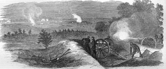 Union artillery position at Laurel Hill