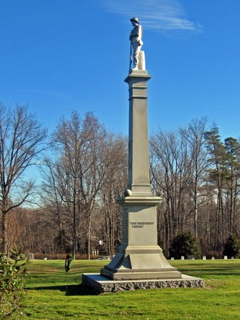 Monument in Spotsylvania Confederate Cemetery