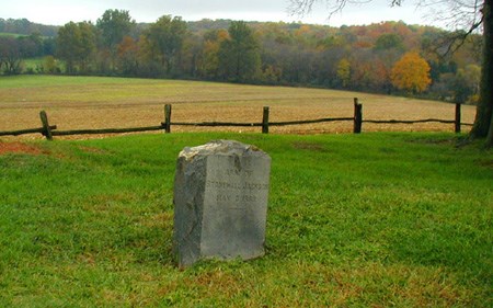 Ellwood Cemetery, Jackson's arm monument
